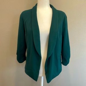 Maurices Forest Green Crepe Blazer Sz XL